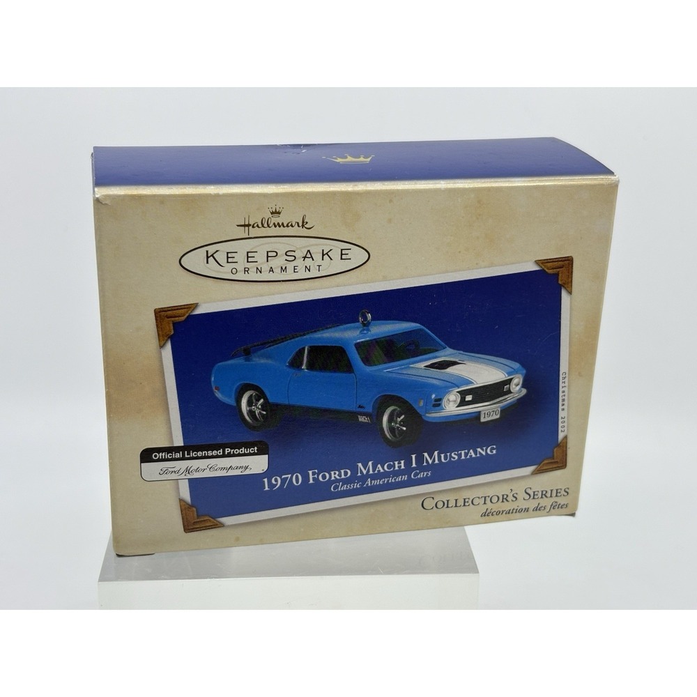 New Hallmark Keepsake Ornament 1970 Ford Mach I Mustang Collector's Series - Picture 1 of 4